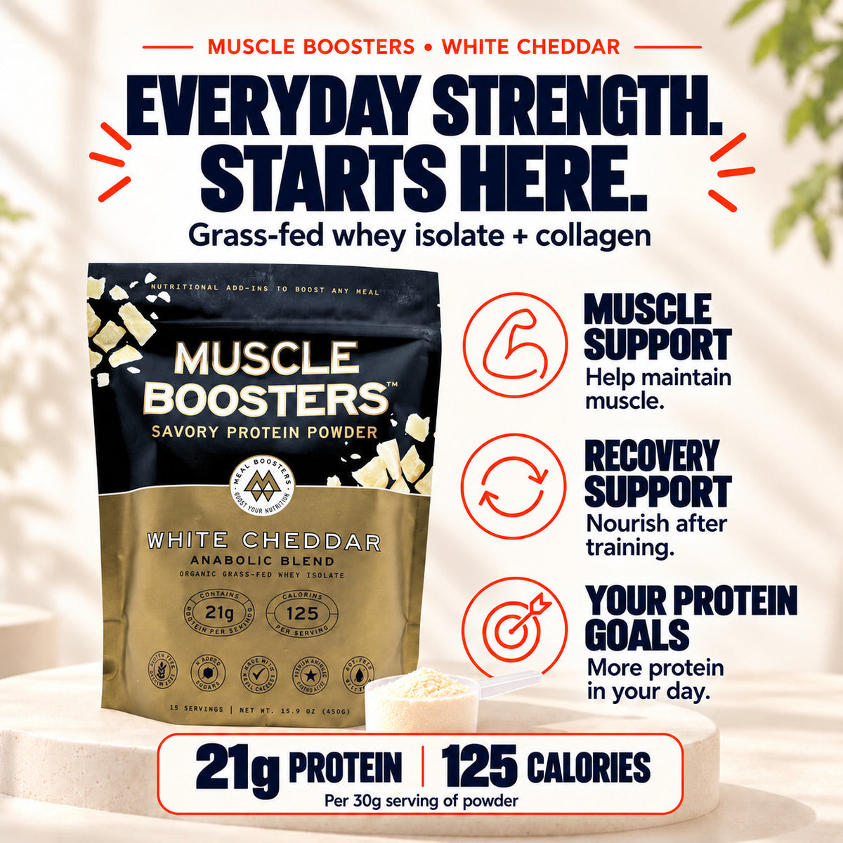 Muscle Boosters White Cheddar - Anabolic Blend