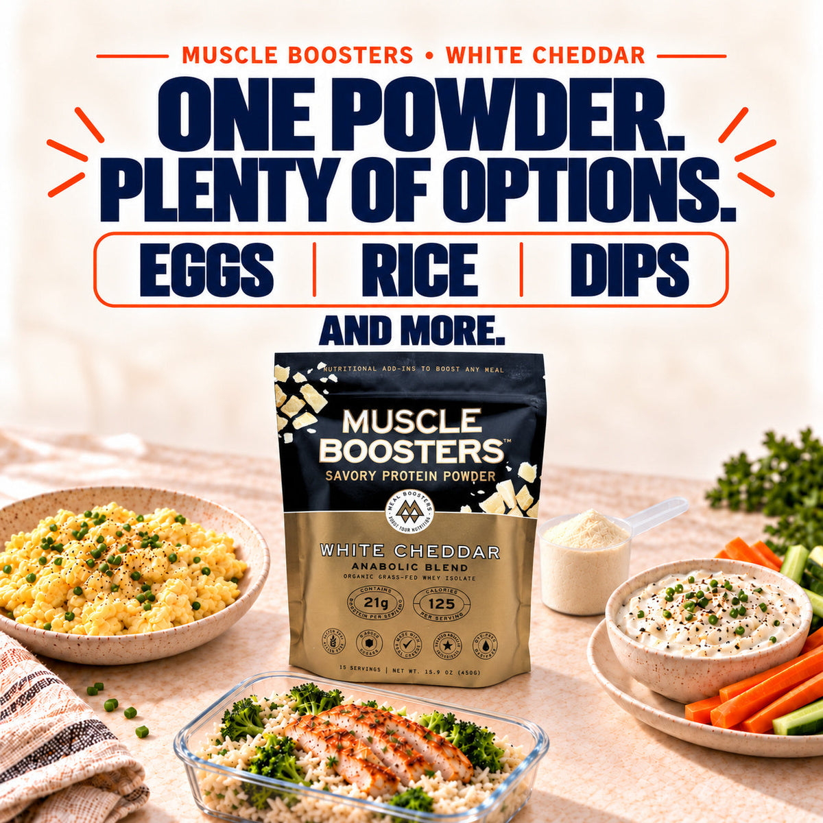 Muscle Boosters White Cheddar - Anabolic Blend